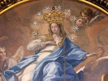 Mosaic of Mary, Virgin Immaculate, in the Chapel of the Choir in St. Peter’s Basilica, Rome.
