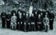 St. Maximilian Kolbe (bearded, in front row, center) and his companions in Nagasaki, Japan, in 1936.