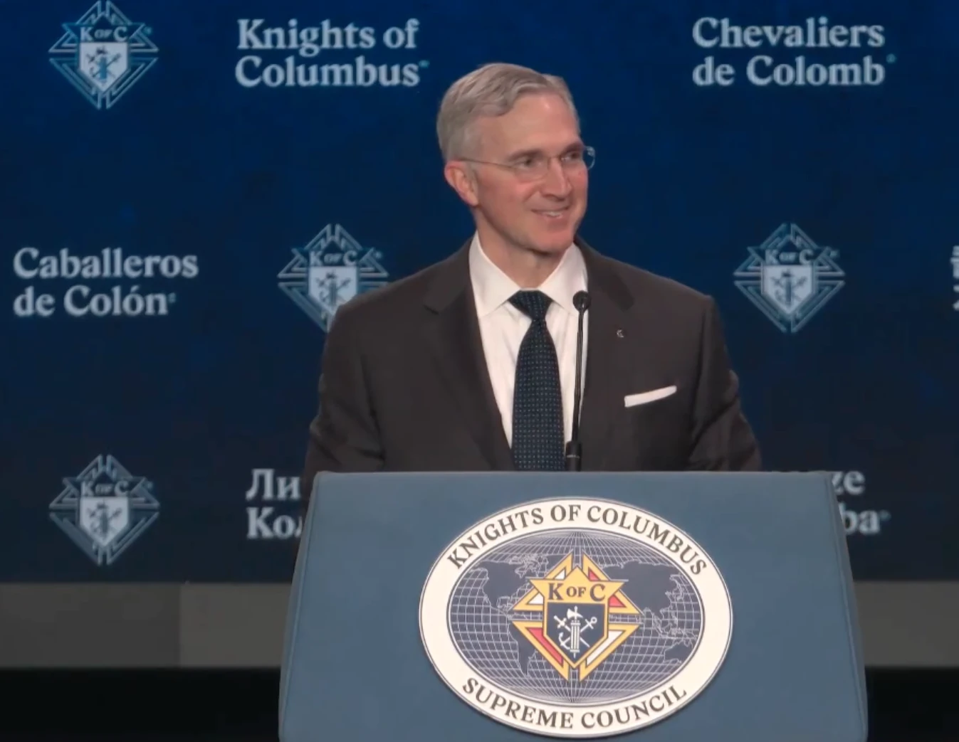 Knights of Columbus Supreme Knight Patrick Kelly.?w=200&h=150
