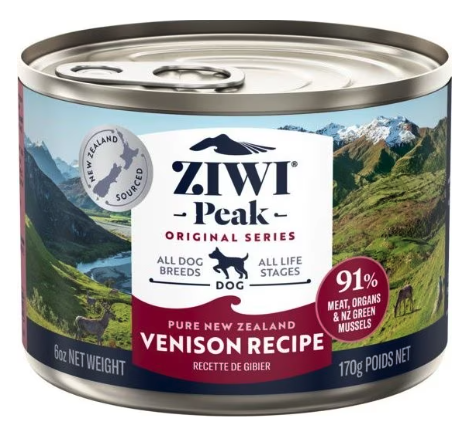 ZIWI Peak Venison Recipe Grain-Free Wet Dog Food