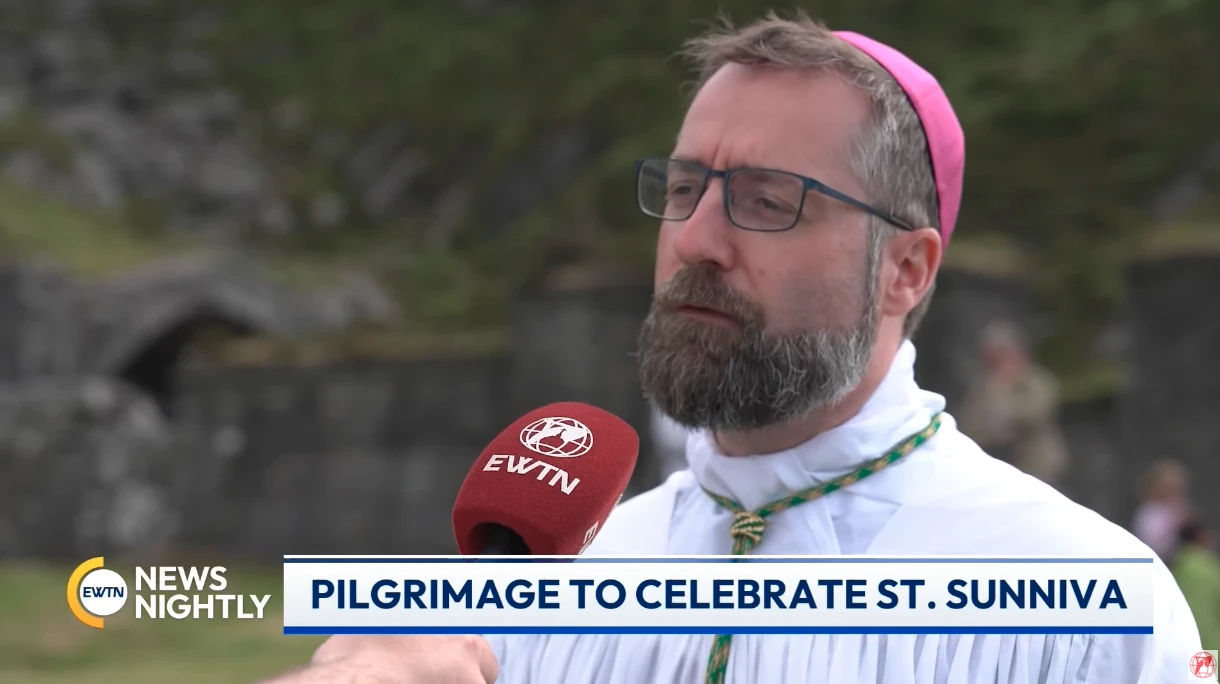Oslo Coadjutor Bishop Fredrik Hansen speaks to “EWTN News Nightly” on Tuesday, July 8, 2025.?w=200&h=150