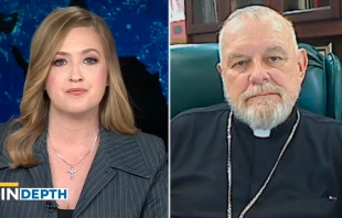 Miami Archbishop Thomas Wenski talks to “EWTN News In Depth” anchor Catherine Hadro on Friday, July 18, 2025. Credit: EWTN News